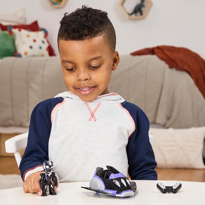 Marvel Iron Man and his Awesome Friends Black Panther Plane Action Figure & Toy Vehicle, 3-Inch (7.6 CM) Super Hero Toys for Kids, Ages 3+