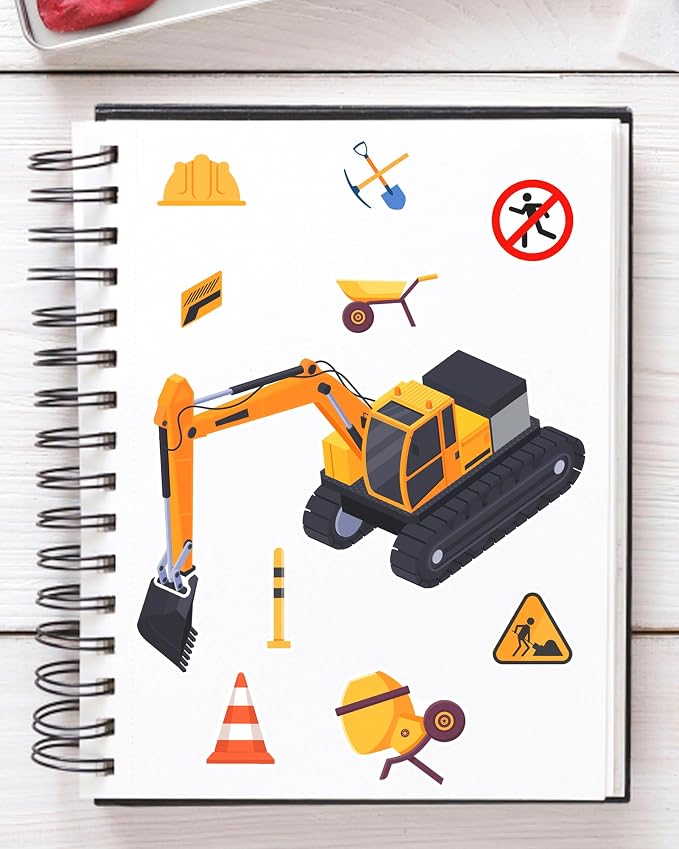 Aowplc 32 Sheets Vehicle Stickers for Kids - Make Your Own Transportation Stickers for Party Favors, Classroom Activities and Crafts