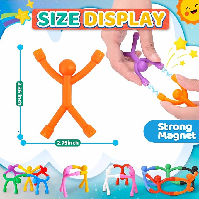 Magnetic Travel Toys for Toddlers Kids, Fidget Toys Airplane Car Travel Activities Essential,Road Trip ‌Sensory Toy Magnet People Men, Toys for 3 4 5 6 7 8 Year Old -20PCS