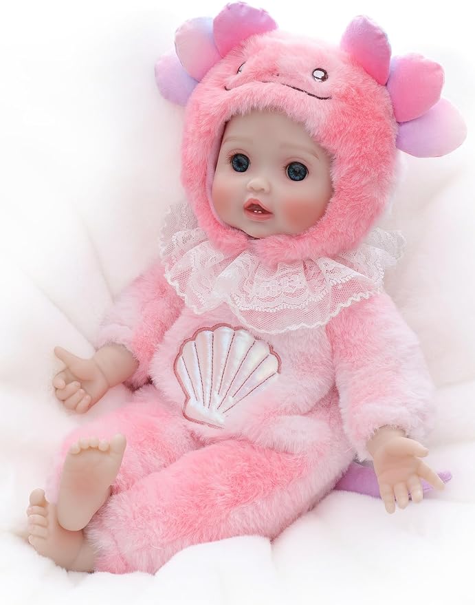 Baby Doll, 15 Inch Realistic Soft Body Baby Doll Real Life Baby Dolls with Accessories, for 3+ Year Old Girls, Pretend Play, Collection, Gift-Ready (Pink)
