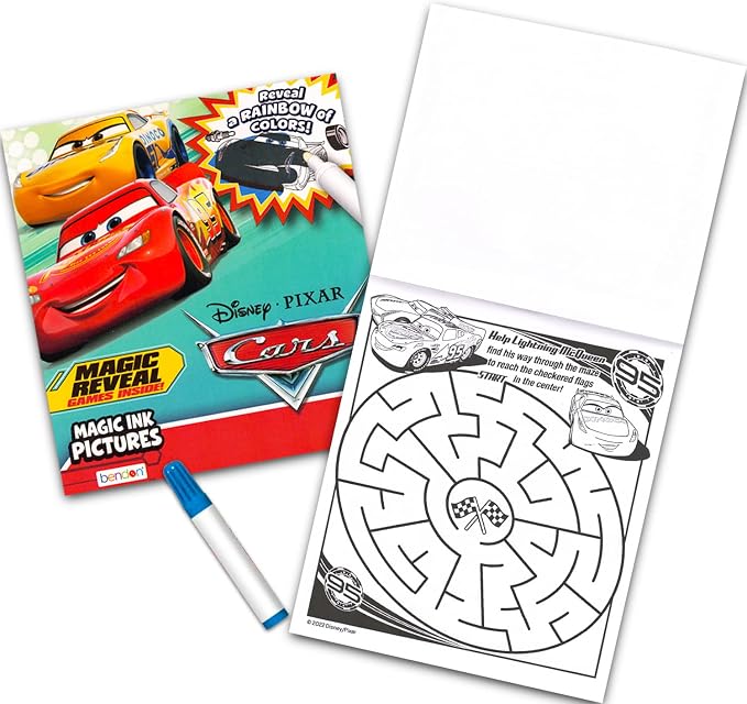 12 Mess Free Imagine Ink Coloring Book Set for Kids - Bulk Bundle with 12 No Mess Coloring Books (Sonic, Bluey, Mickey, Minnie, Spidey, Peppa Pig)