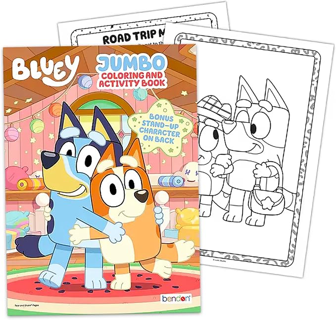 Bluey Ultimate Coloring and Activity Book Set - Coloring Bundle for Kids Coloring Pages, Mess Free Coloring, Stickers, More | Jumbo Bluey Coloring Books 4-8, 3-5, 8-12