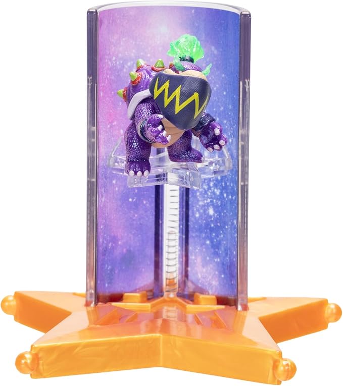 The Super Mario Galaxy Movie – 1.5” Mini Figures with Star Launcher Accessory 6-Pack Bundle - Includes Mario, Luigi, Yoshi, Princess Peach, Bowser Jr., and Wonder Bowser Jr.
