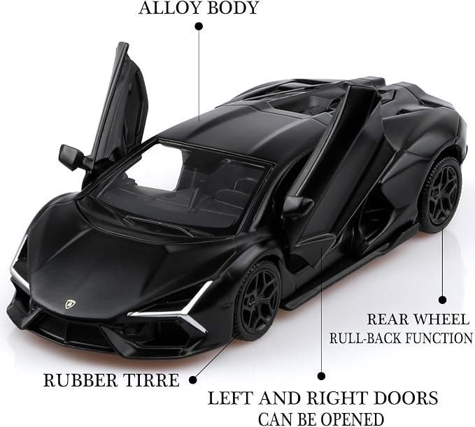TOKAXI 1/36 Scale Lamborghini Revuelto Diecast Cars Models,Pull Back Vehicles Lamborghini Revuelto Toy Cars,Cars Gifts for Boys Girls