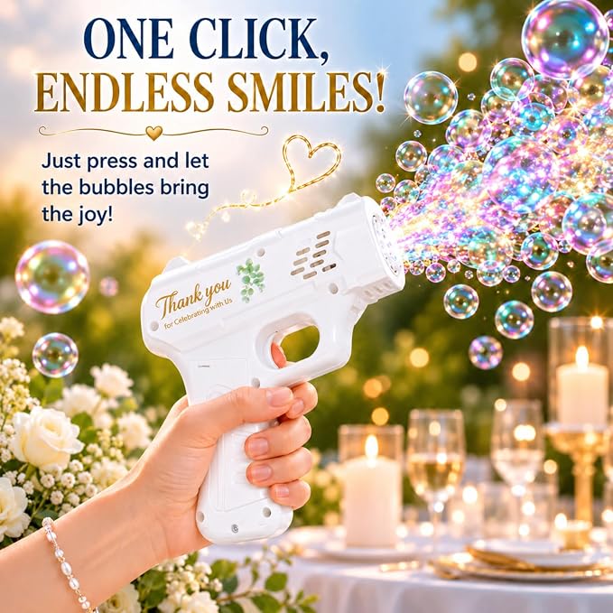 24 Pack Wedding Bubble Machine,White Bubble Machine Party Favors with 30 Bubble Refills,2 Screwdrivers,Wedding Bubbles Bulk for Guests,Reception Ceremony Exit,Batteries Not Included