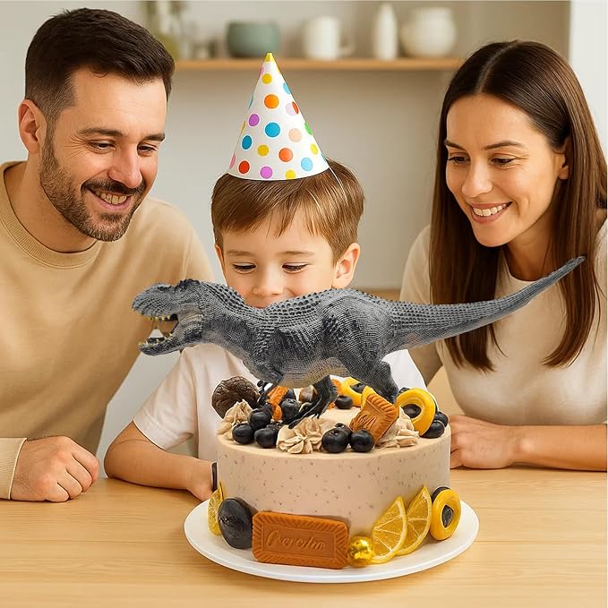 T Rex Dinosaur Toy 14″ - Tyrannosaurus Rex Action Figure with Movable Jaw - Realistic Dino Figurine - Trex Figure for Boys and Girls - Big Dinosaur Toys for Kids Ages 5+