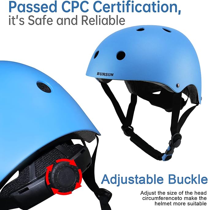 Kids Bike Helmet Adjustable Toddler Bike Helmets for Kids 2-5-8/8-14 Years with Knee Elbow Wrist Pads for GirlsBoys Youth Skateboard Bicycle Helmet for Scooter Roller Skating Balance Bike