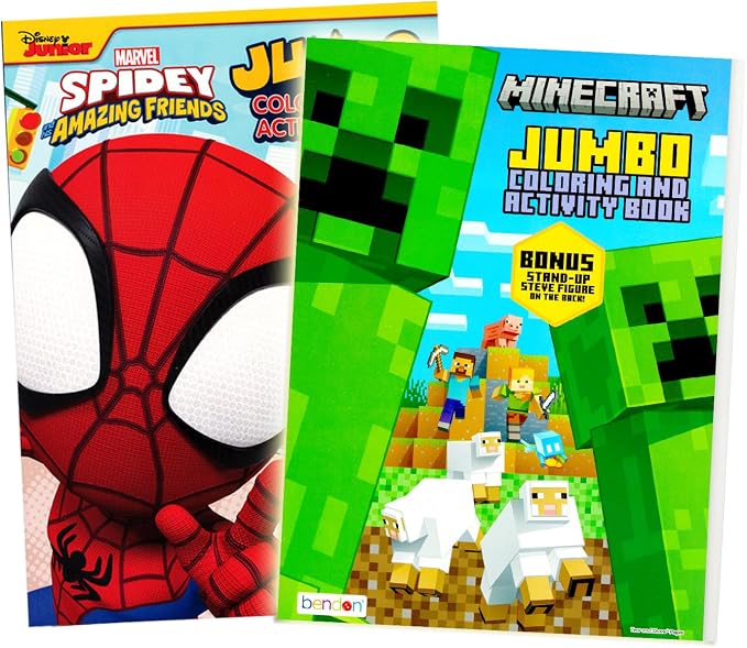 Kids Coloring & Activity Books for Boys Ages 4-8 Featuring Sonic The Hedgehog,Pokemon Bundle with Coloring Utensils, Stickers, and More