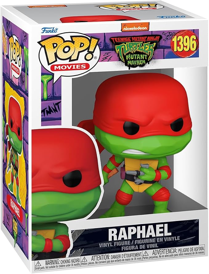 Funko POP! Movies: Teenage Mutant Ninja Turtles (TMNT) Raphael - Collectable Vinyl Figure - Gift Idea - Official Merchandise - for Kids & Adults - Movies Fans