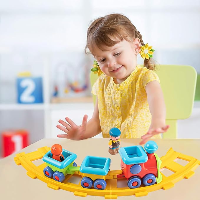 Toy Train, Musical Electric Train Toys, Children's Electric Train Sets, Train Tracks, Train Sets Suitable for Children Aged 1-3 Years Old as Birthday Gifts