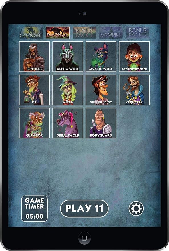 One Night Ultimate Daybreak by Bezier Games | Standalone Hidden Role Mystery with Social Deduction | App-Supported Bluffing Experience | 3-7 Players | 10 Minutes