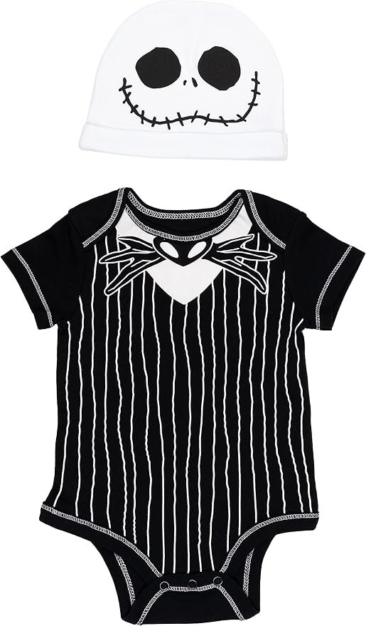 Disney Cosplay Baby Bodysuit and Hat Set Newborn to Infant Sizes (Newborn - 24 Months)