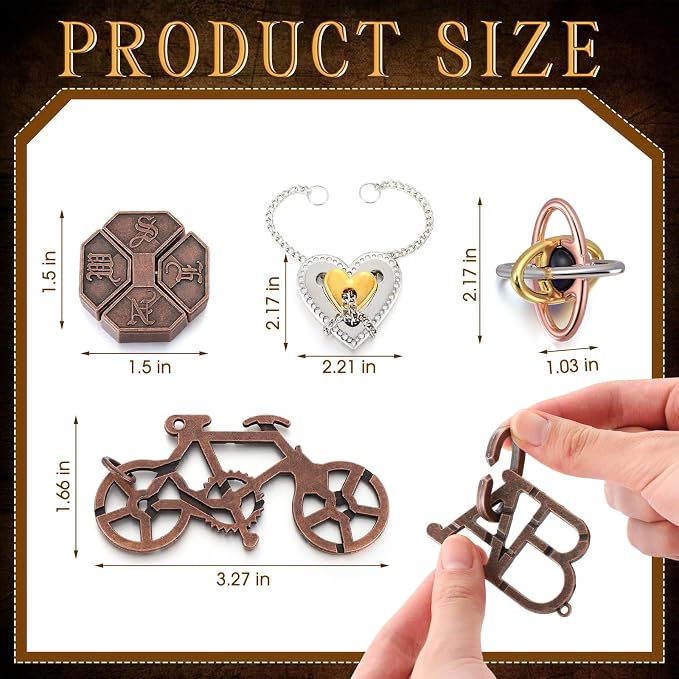 48 Pcs 3D Metal Puzzles Difficult Metal Brain Assortment for Adults Highly Hard Brain Iq Logic Test Disentanglement for Mind Challenge(Vivid Style)