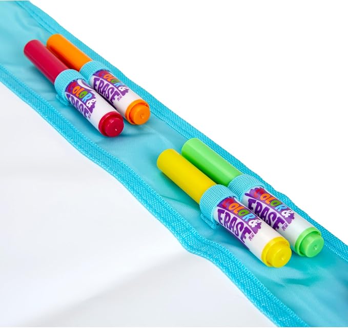 Crayola Color and Erase Mat, Giant Reusable Coloring Pad, Washable Markers, Travel Activity for Kids, Gift for Kids, Ages 3+