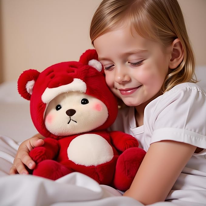 Ryttir Large Teddy Bear Plush - 15.7" Extra Soft Bear Stuffed Animal Hugging Pillow with Rotund Belly,Safety Nursery Decor & Sensory Comfort,Cuddle Companion for Age 0+(Birthday Gender Neutral Gift)