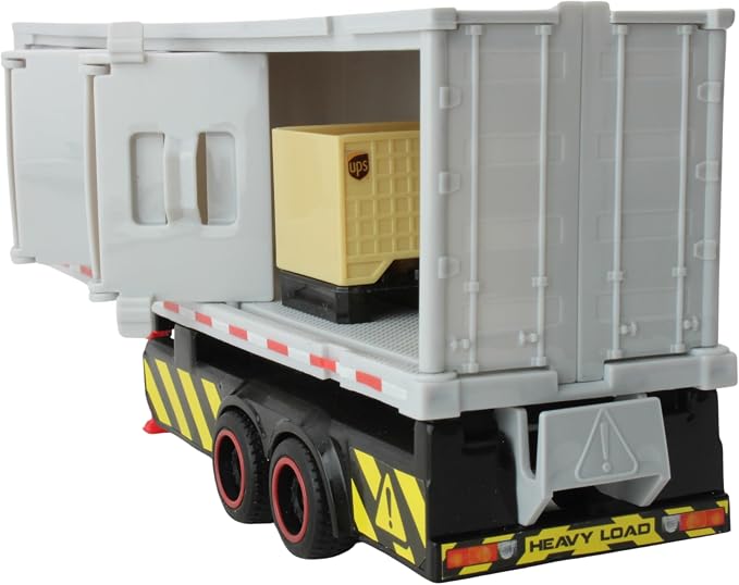 Daron Action Truck – UPS – Officially Licensed Delivery Truck Toy with Lights, Sounds, Forklift, Cargo Boxes, and Opening Doors for Kids Ages 3+