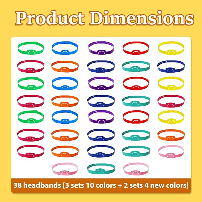 38 Pieces Guess Who Game Can Insert Card Reusable Headbands Night Party Activities Card Games for Families Head Bands Game for Boys and Girls