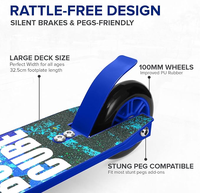 BOLDCUBE Stunt Scooter for Kids Ages 6-12 8-12 Years | Freestyle Pro 360° | Aluminium Deck | ABEC 7 | Micro Crystalized Deck