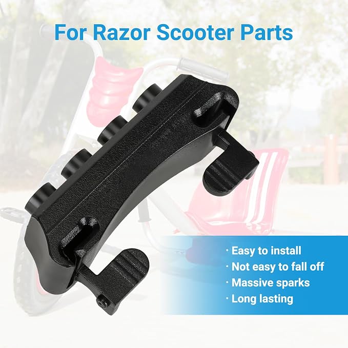 EOPOAYI Spark Cartridge Compatible with Razor Flash Rider 360 Trike, Spark Pad Replacement for eSpark Electric Scooter Spark 1.0 2.0 Kick Scooter DLX Kids Ride Bar Attachment Brake Parts 1-2 Pack