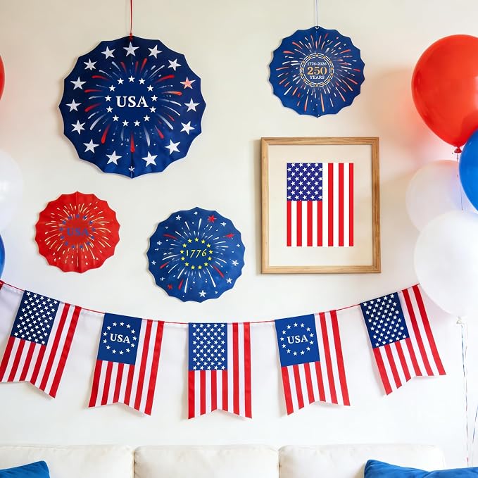 12 PCS Independence Day Stencils for Painting - Reusable USA Flag Patriotic Painting Templates, Red White and Blue Party Supplies for 4th of July Memorial Day Painting Stencil for DIY Decoration