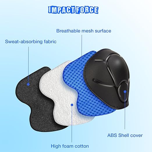Kids Protective Gear Set - Knee Pads Elbow Pads with Wrist Guards for Ages 3-12 | 3-in-1 Safety Protective Gear for Skating, Cycling, Biking, Roller Skates, Scooters (Blue, ‎M(8-12Years))