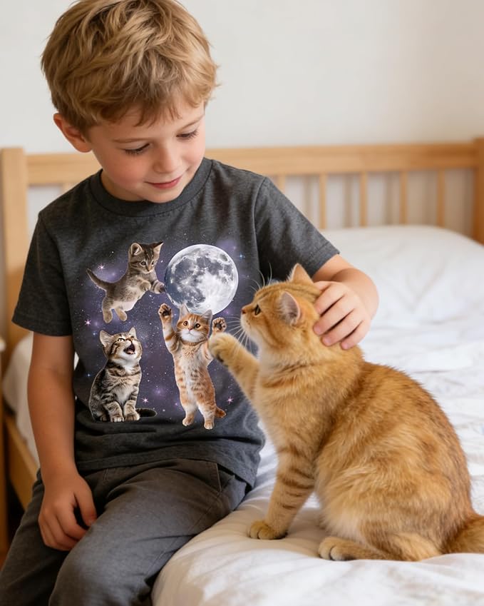 Lovekider Cotton Shirt for 3-6T Boys Truck Dinosaur Toddler Kids T-Shirt Short Sleeve Excavator Construction T-Rex Tee Shirts