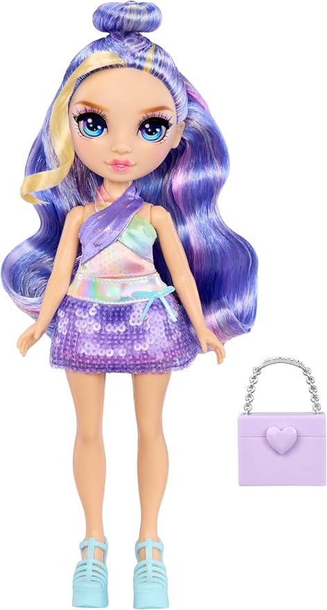 Rainbow High My Fashion Style Violet, Purple 11" Fashion Doll with Statement Outfit, Stylish Handbag, Great Toy Gift for Girls Kids Ages 4-12 Years