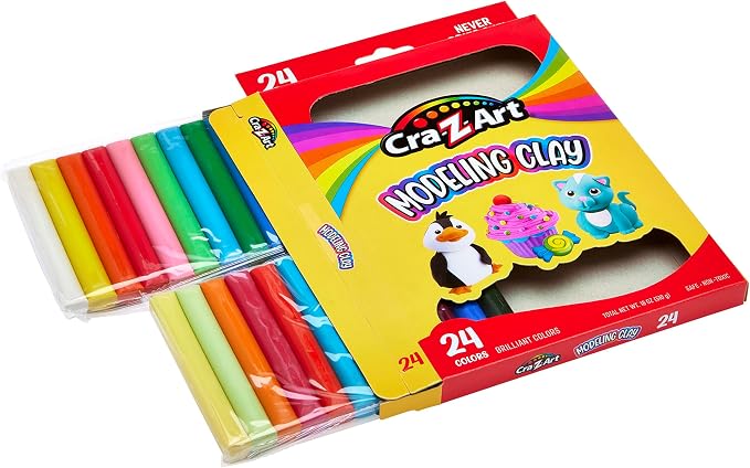 Cra-Z-Art Modeling Clay, 17.5 oz, 24 Count (10901)