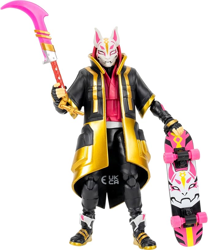 Fortnite Legendary Drift - 6-inch Articulated Figure with Harvesting Tool, Back Bling, and Code for Bonus Virtual Item