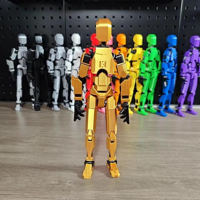 FoxVilla Assembly Completed T13 Action Figure, Titan 13 3D Printed Action Figure, 3D Printed Titan13, Assembled Dummy 13 Lucky 13 Toy Figure