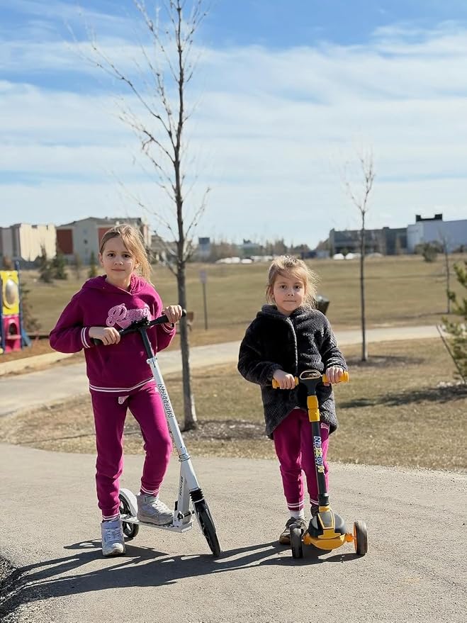 Nattork Kick Scooter for Age 6+ Kids Teens Adults, Max Load 240 LBS, Adjustable Height Foldable with 8" Large Wheels, Anti-Shock Suspension