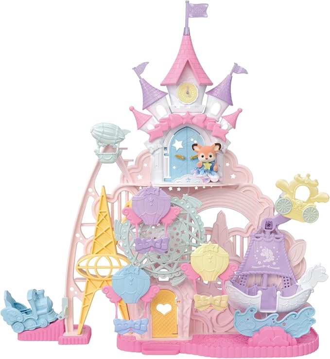 Calico Critters Baby Dream Amusement Park, Dollhouse Playset with 1 Collectible Doll Figure