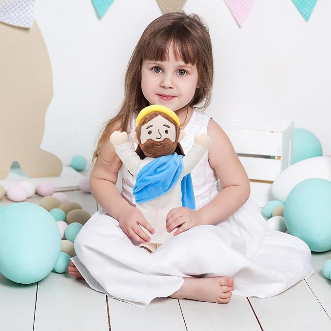 Yelakey 13" Jesus Plush Jesus Stuffed Doll Christian Plushie Doll for Easter Christmas Church Religious Gifts for Kids Adults