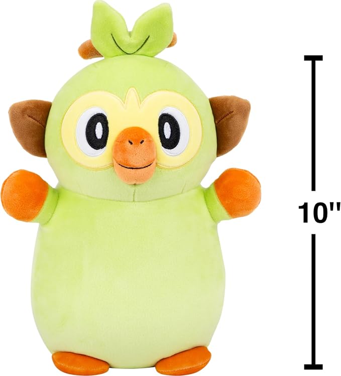 Squishmallows Original Pokémon 10in Grookey HugMees – Ultrasoft Official Jazwares Plush (Medium-Sized)