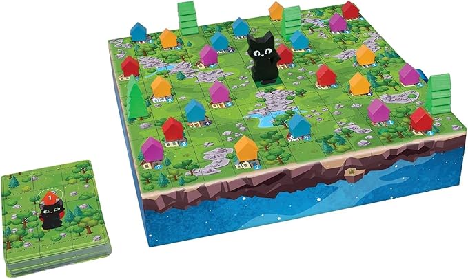 Cat Earth - Light Strategy Family Board Game - 2 to 4 Players Ages 8 and up