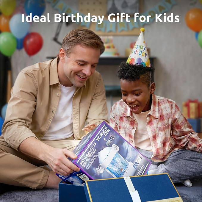 Science Can STEM Kits for Kids Age 6-8, Multifunctional 3-in-1 Weather Station for Kids, Educational Science Kits with 8 Weather, Humidifier & White Noise Mode, Birthday Gifts for 5 6 7 8 Girls Boys