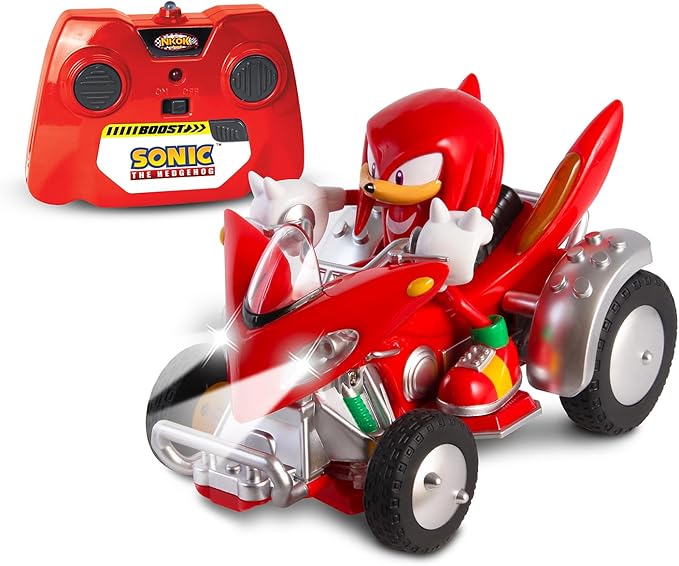 NKOK Sonic NKOK Knuckles ATV R/C (with Lights), For Ages 6 and up, Allows Children to Pretend to Drive and Have Fun at the Same Time! Great Item for Kids