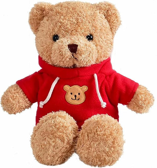 11.8" Teddy Bear Stuffed Animals Plush Bear Doll Kids Boys Girls Animal (Red Bear)