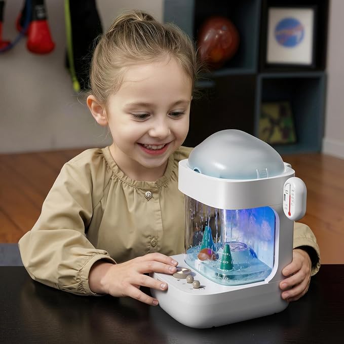 Science Can STEM Kits for Kids Age 6-8, Multifunctional 3-in-1 Weather Station for Kids, Educational Science Kits with 8 Weather, Humidifier & White Noise Mode, Birthday Gifts for 5 6 7 8 Girls Boys