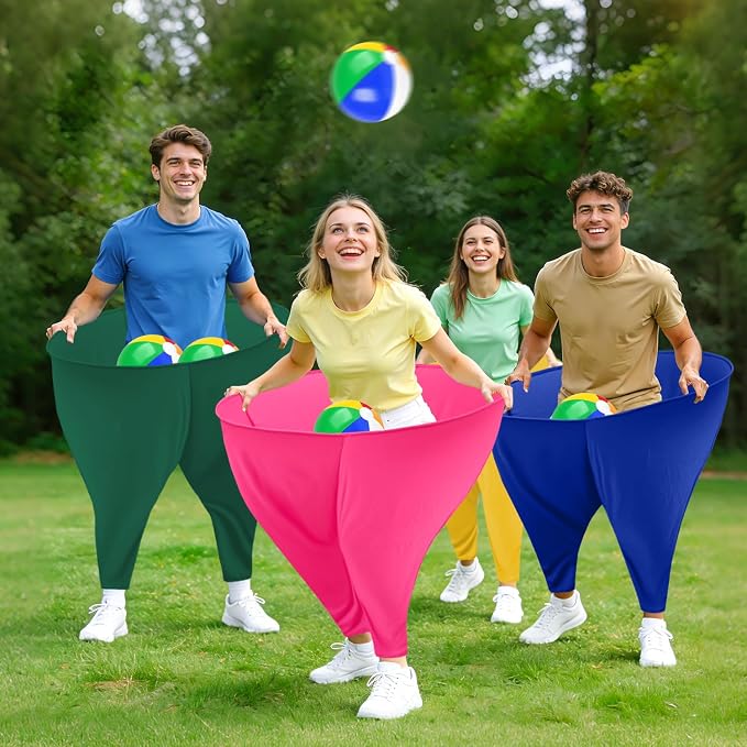 Granny Pants Yard Game Giant Granny Pants Outdoor Game Includes Bouncy Balls & Air Pumps Hilarious Outdoor Games for Adults and Family Backyard Gatherings Beach Games Team-Building Activities