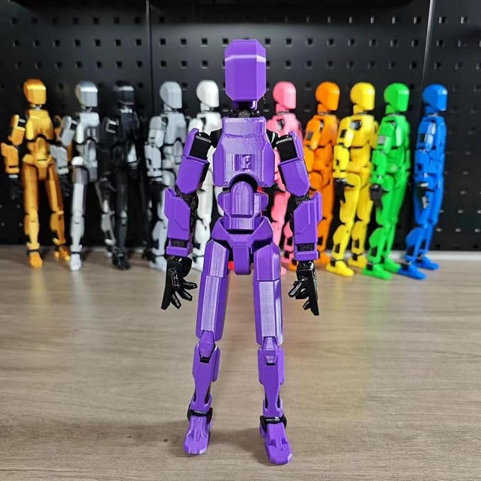 FoxVilla Assembly Completed T13 Action Figure, Titan 13 3D Printed Action Figure, 3D Printed Titan13, Assembled Dummy 13 Lucky 13 Toy Figure