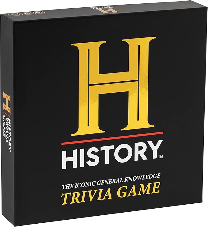 HISTORY Channel Trivia Game – 2000+ General Knowledge Questions | Official HISTORY Channel Trivia Card Game & Party Game for Adults, Families & Board Game Night – Great Gift for Dad & History Buffs