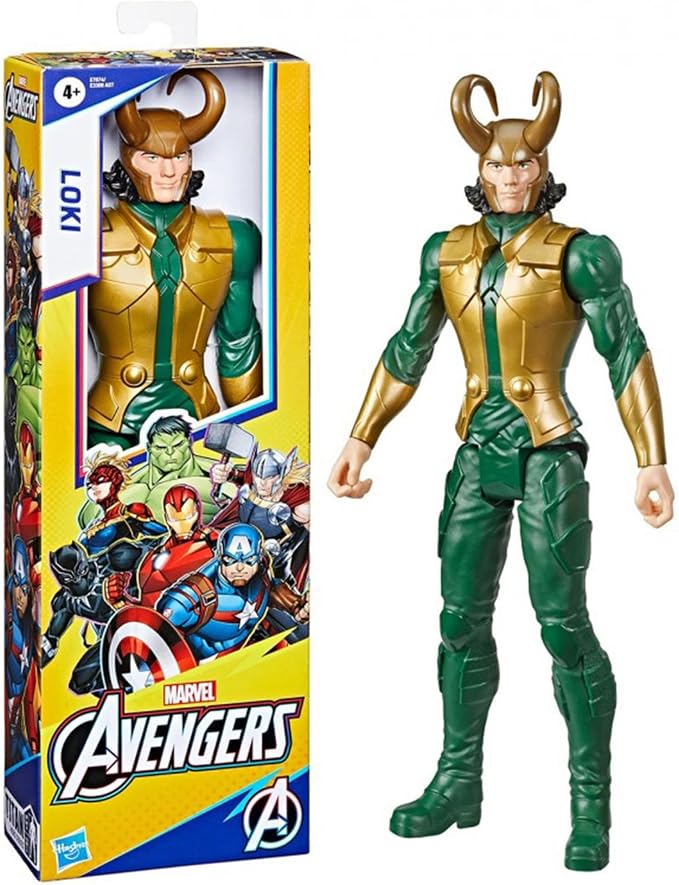 Marvel Avengers Titan Hero Series Blast Gear Loki Action Figure, 12" Toy, Inspired by The Marvel Universe, for Kids Ages 4 & Up