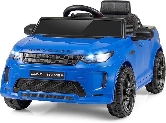 Costzon Ride on Car, Licensed Land Rover Discovery Sport Electric Vehicle, 12V Kids Car with Parent Remote Control, Music, Horn, Song, Gift for Aged 3+ (Blue, 38” x 24” x 17”(L x W x H))