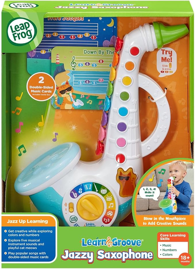 LeapFrog Learn and Groove Jazzy Saxophone Musical Toy for Toddlers