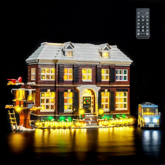 VONADO Remote Control Light Kit Compatible with Lego Home Alone 21330, LED Lighting Compatible with Home Alone Set (NO Model, ONLY Lights)
