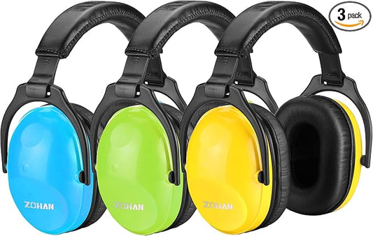 ZOHAN Kids Ear Protection 3 Pack,Kids Noise Canceling Headphone for Concerts, Monster Truck, Fireworks