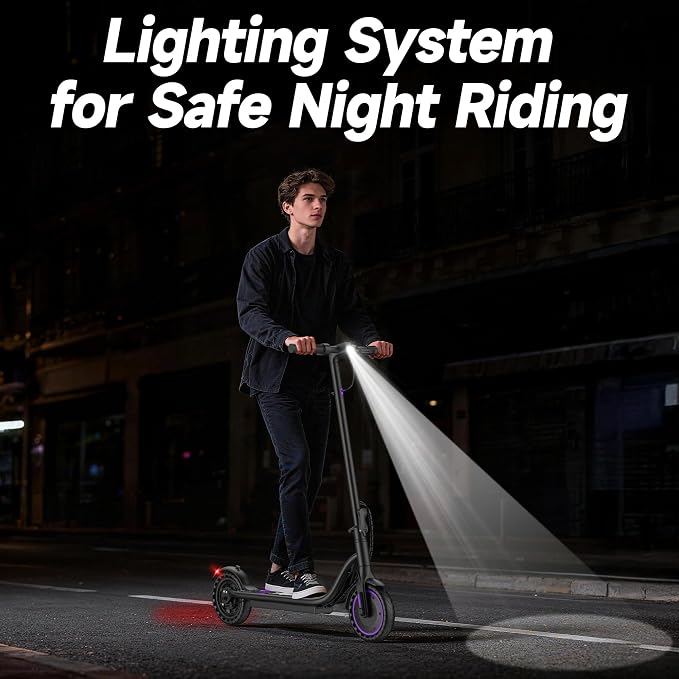 VOLPAM Electric Scooter, 350W/500W/800W/1000W/250W Powerful Motor & 19/22/ 9 MPH Top Speed, 16-28-10 Miles Long Range, Folding E Scooter Choice