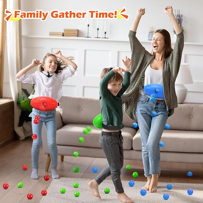 Skirfy Shaking Swing Balls Party Game,3 Pack Floor Game Party Favor Carnival Birthday Game for Kids Adult with 60 Balls, Outdoor Indoor Toys for Boys Girls, Easter Party Games Kids Toys