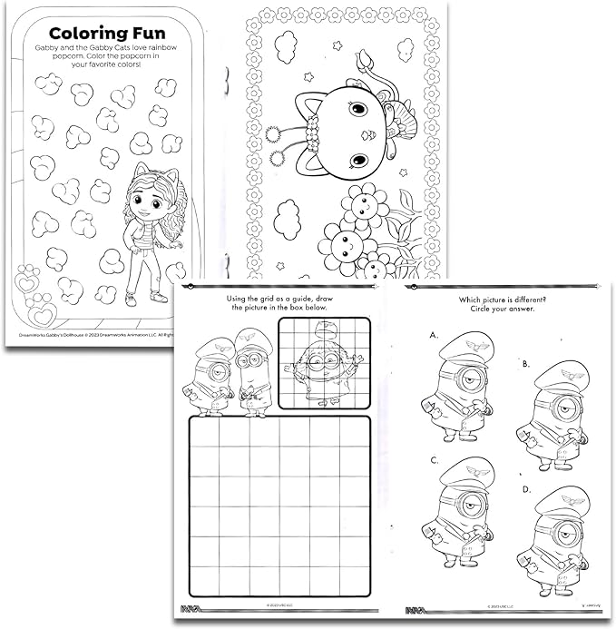 24 Pack Small Coloring Books for Kids Ages 4-8, 2-4 - Bulk Coloring Bundle Classroom Rewards, Prizes, PreK Kindergarten Party Favors with Disney, Nick, More | Mini Activity Books for Boys, Girls